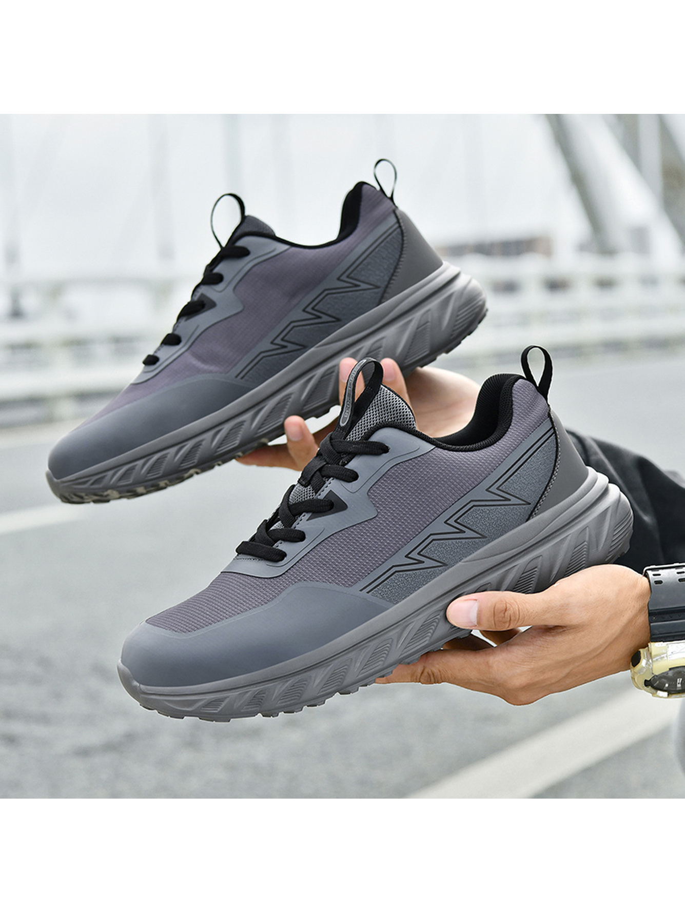 Men Grey Athletic Sneakers