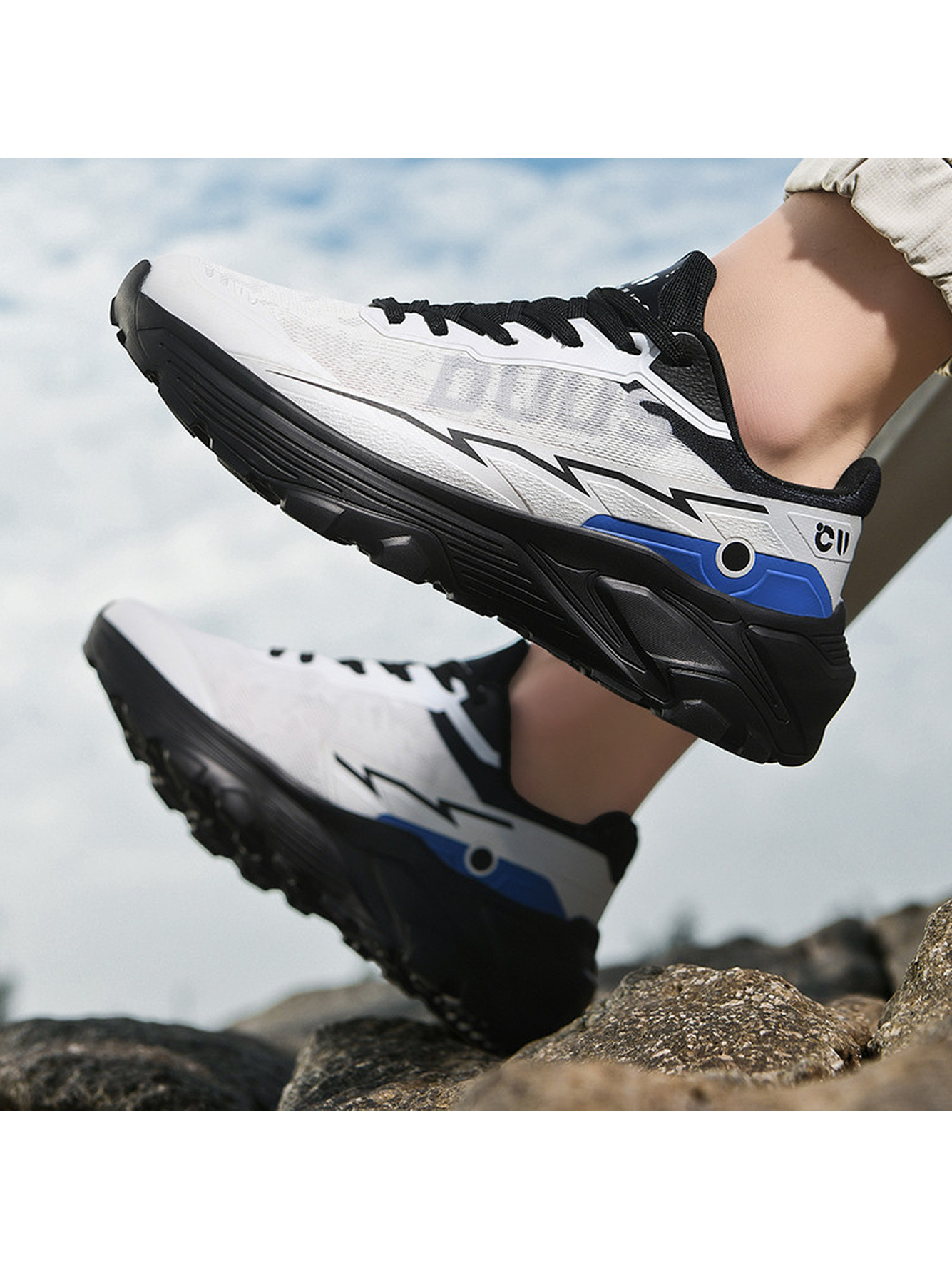 White Men Sports Sneakers