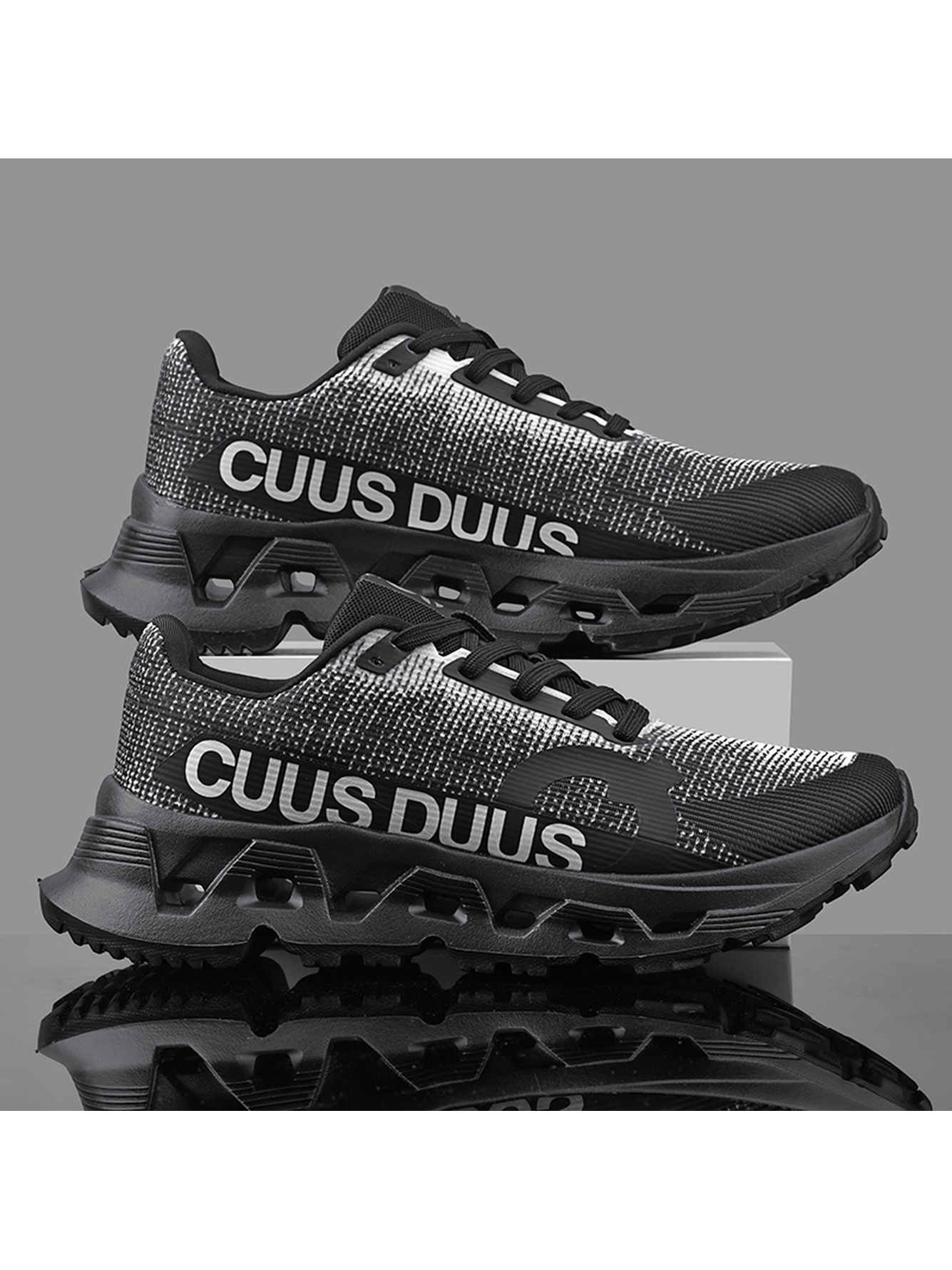 Men Black Sports Sneakers