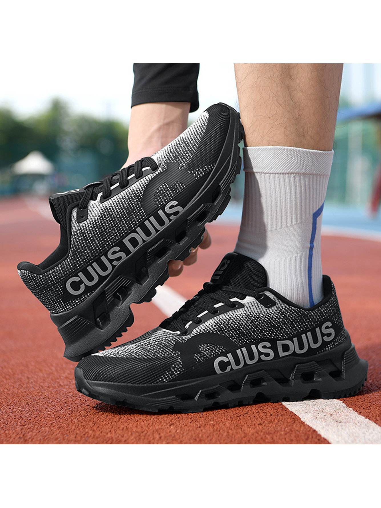 Men Black Sports Sneakers