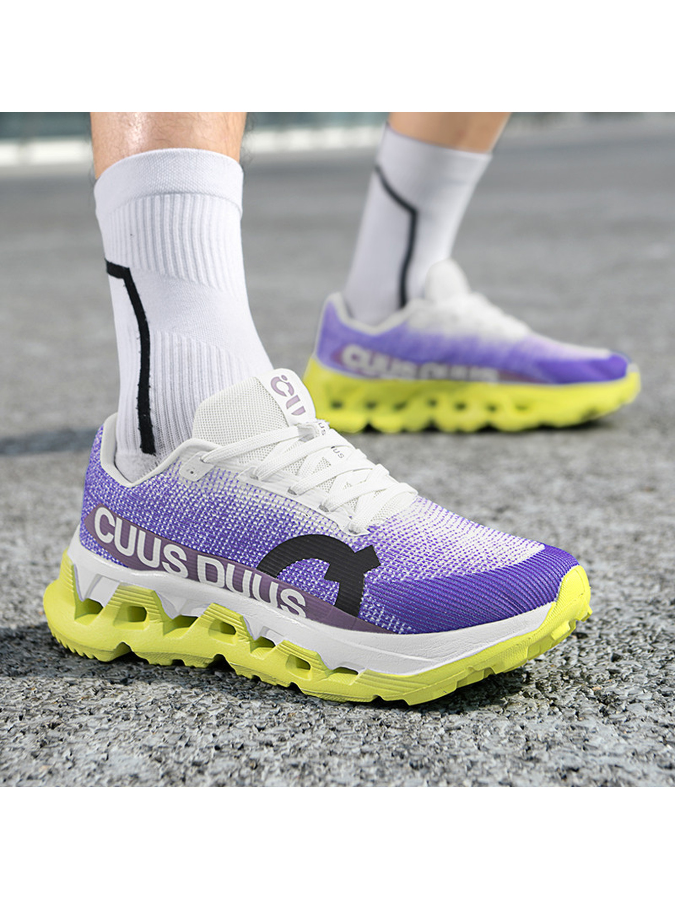 Men Purple Sports Sneakers