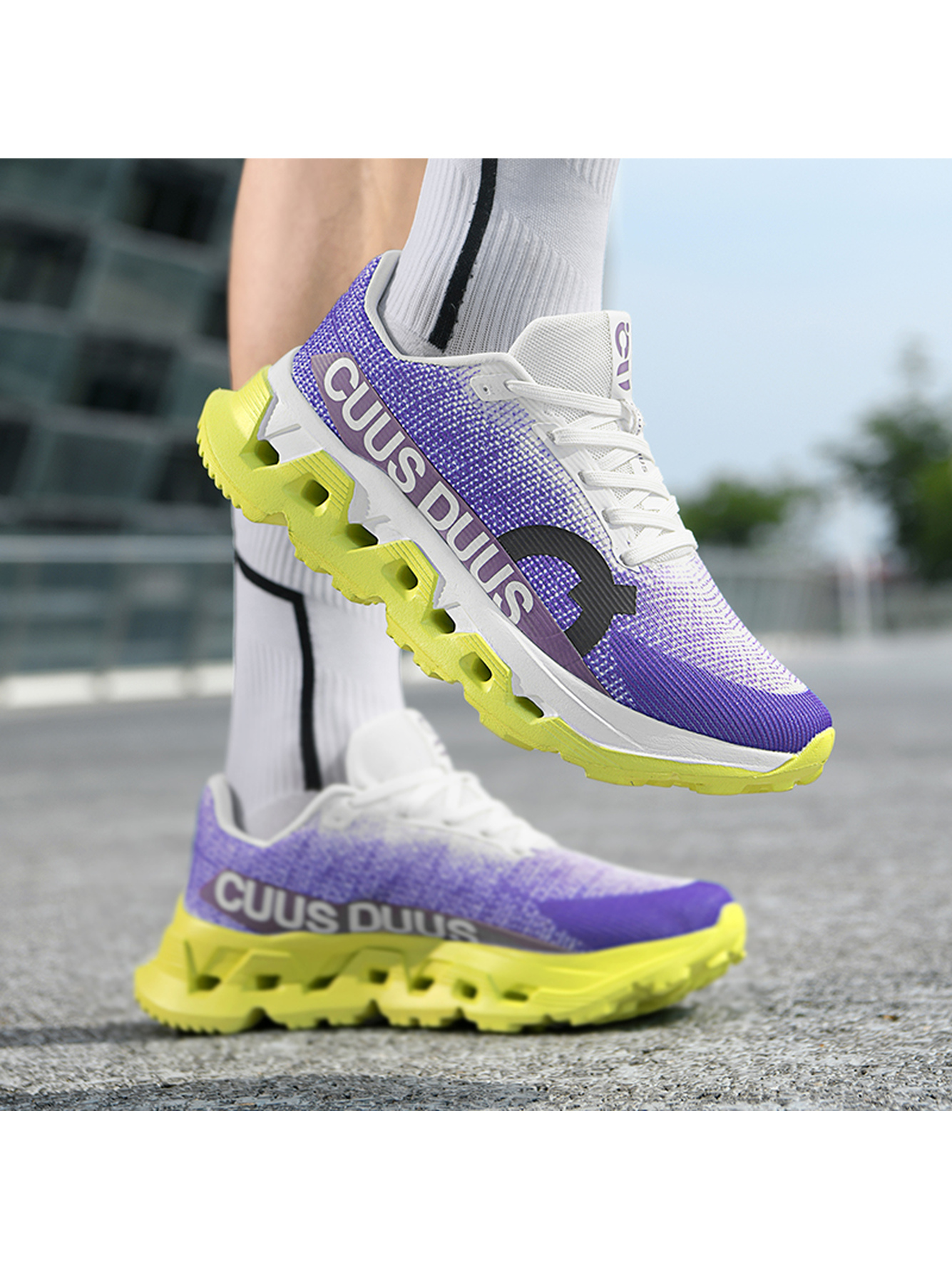 Men Purple Sports Sneakers