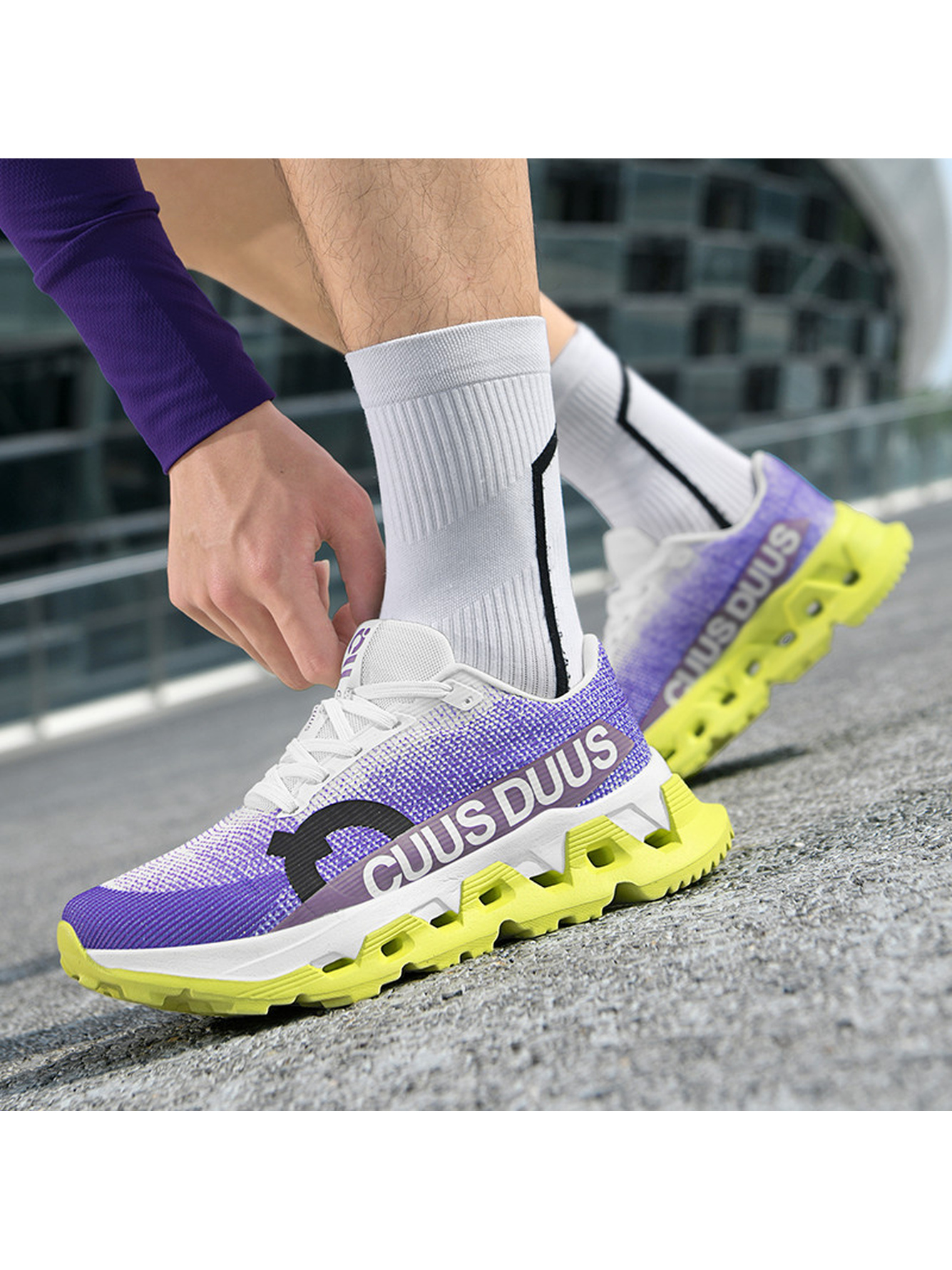 Men Purple Sports Sneakers