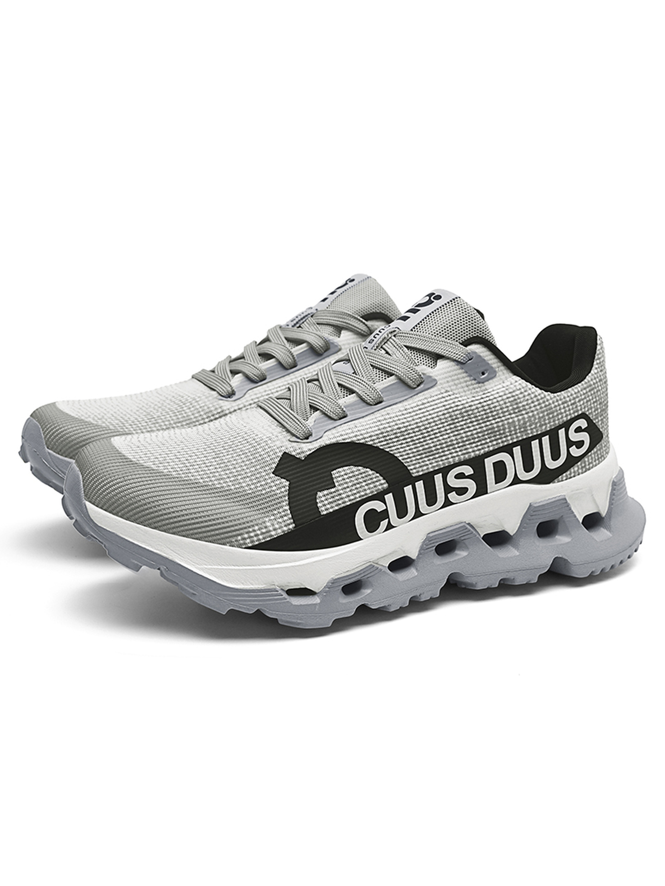 Men Grey Athletic Sports Sneakers