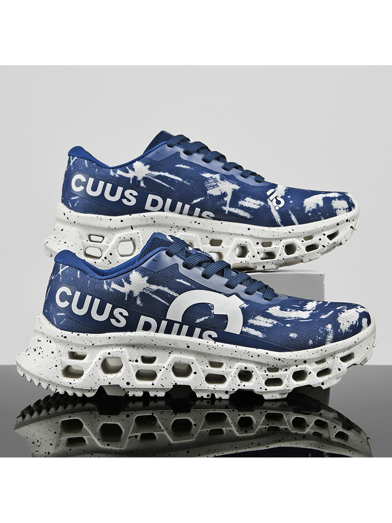Men Blue Breathable Running Shoes