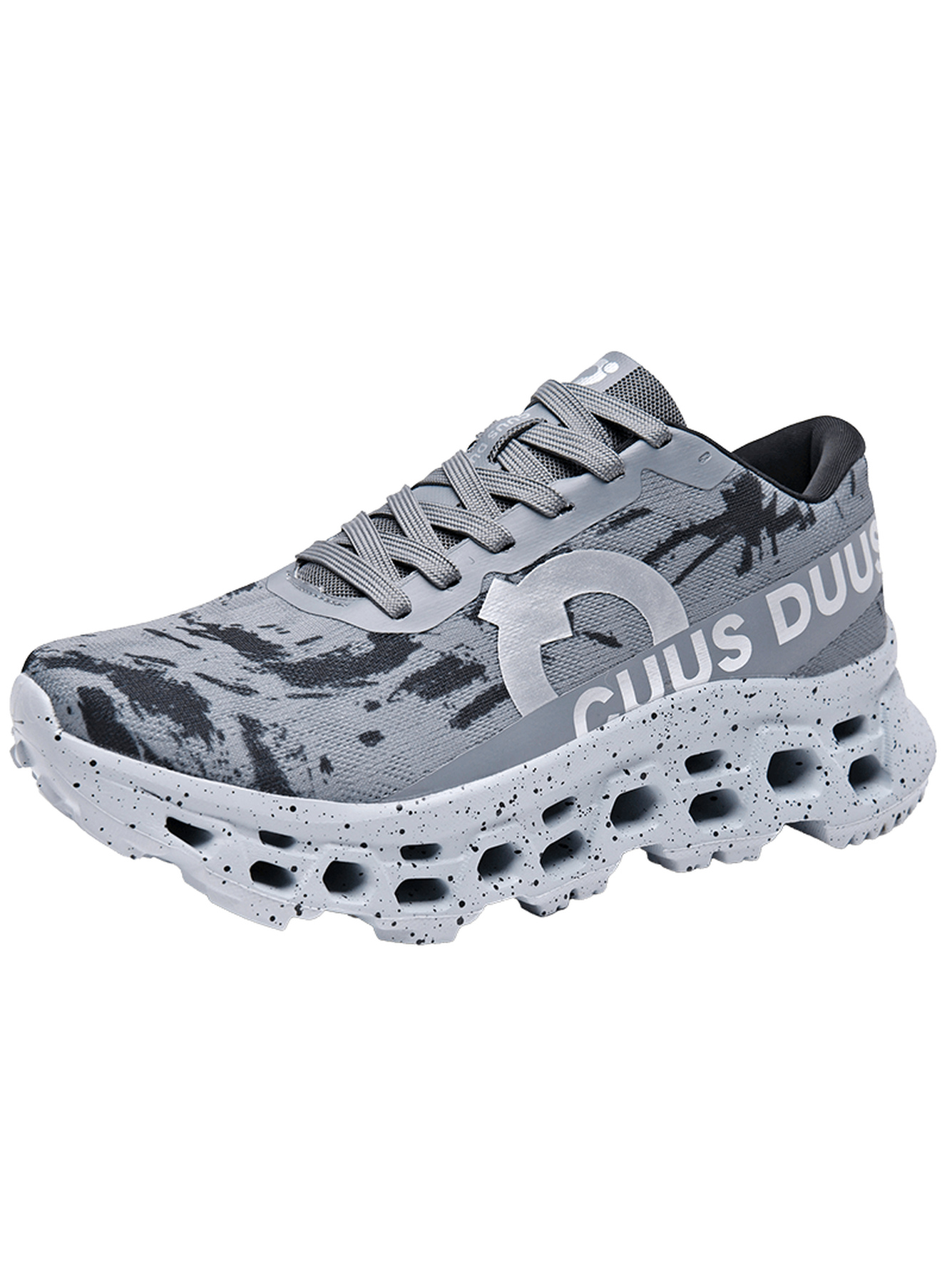 Men Grey Athletic Running Shoes