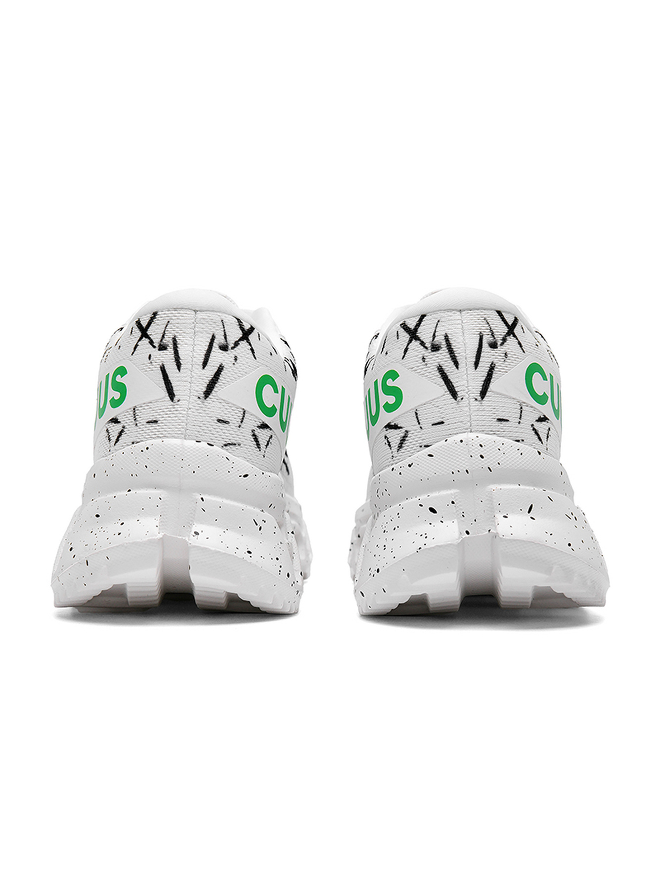 White Splash Art Men Sports Sneakers