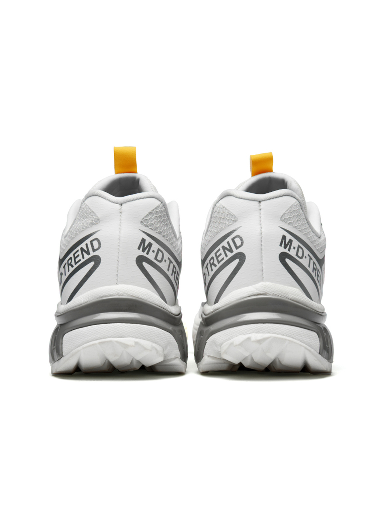 Men White Trail Runner Sneakers
