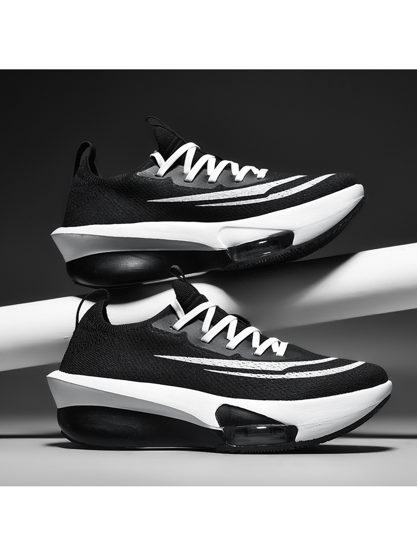 Men Black Sports Running Shoes