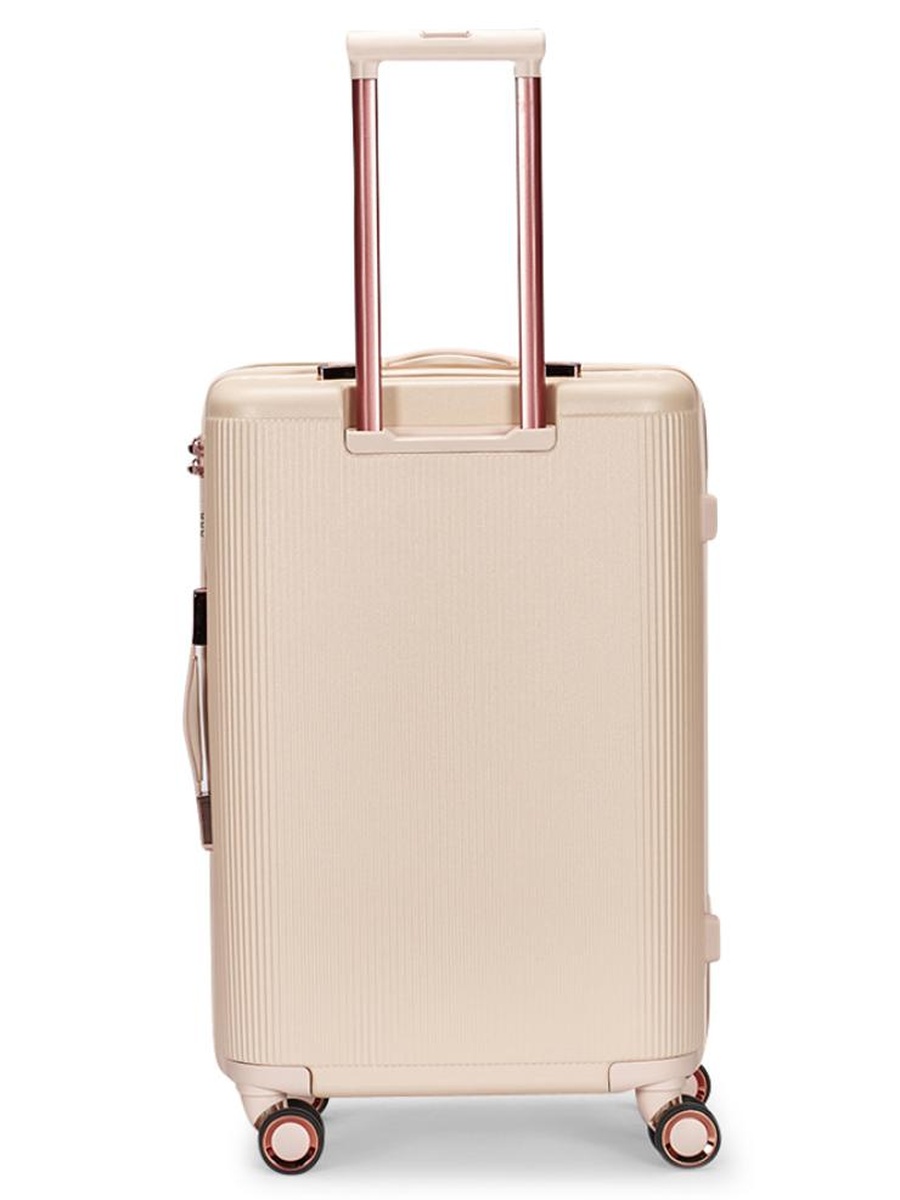 Cabin Carry Check-In Luggage Trolley - Size 20 inch, Beige