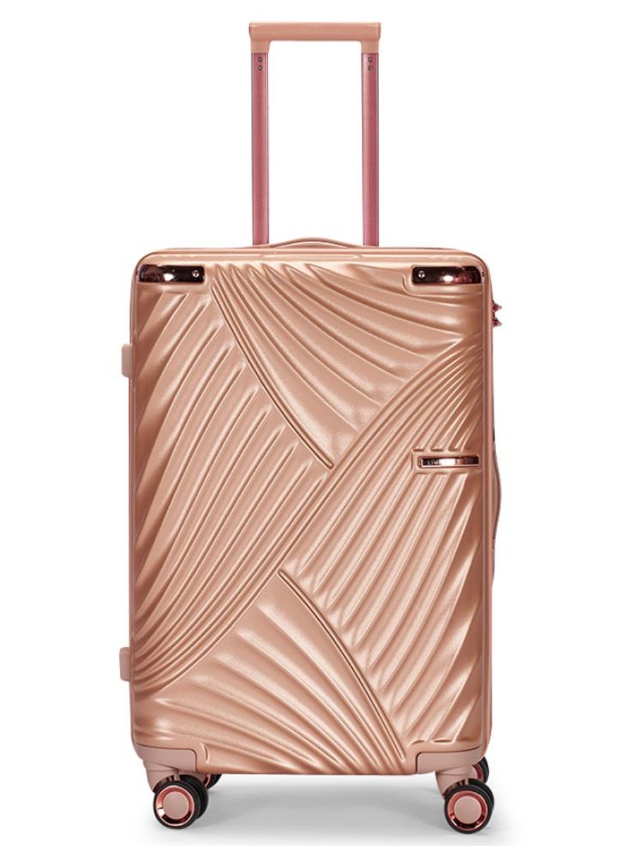 Cabin Carry Check-In Luggage Trolley - Size 20 inch, Gold