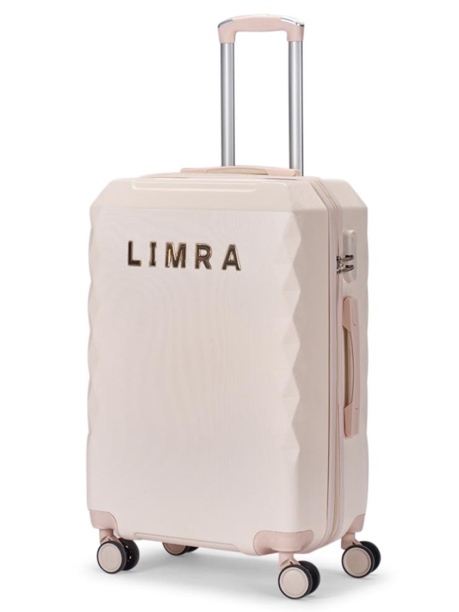 4-Piece Beige ABS Luggage Set with 360 Degree Spinner Wheels and Built-In Lock - 28/24/20/12 inch