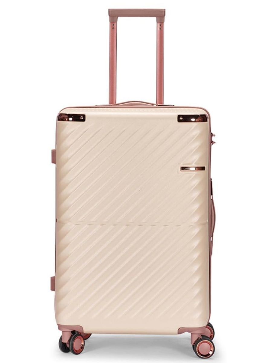 Cabin Carry Check-In Luggage Trolley - Size 20 inch, Beige