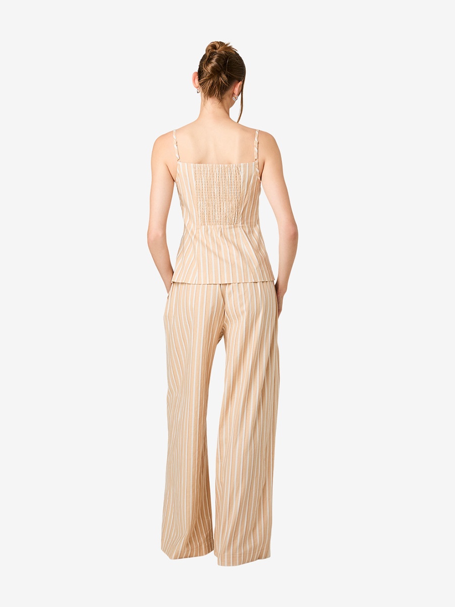 Sandlot Stripe Aspen Linen Tailored Top