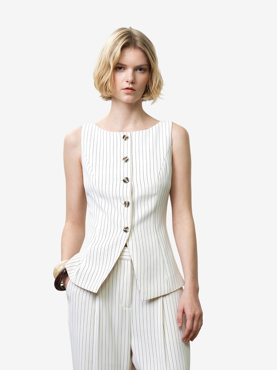 Vinnie Pinstripe Waistcoat