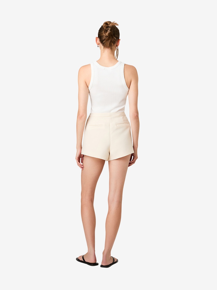 Structured Taffeta Relaxed Fit Shorts