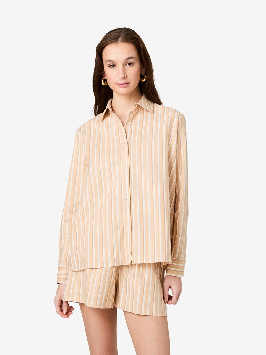 Sandlot Stripe Aspen Linen Sandlot Stripe Shirt