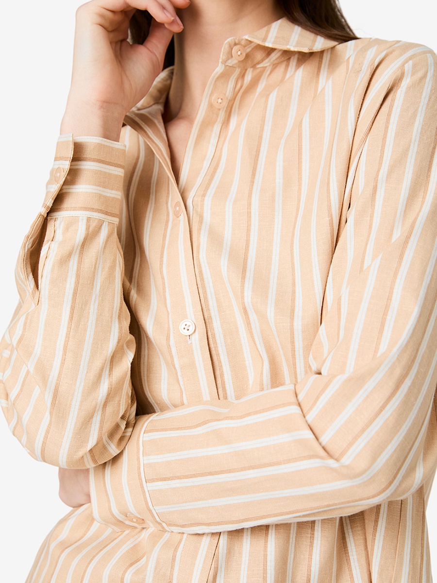 Sandlot Stripe Aspen Linen Sandlot Stripe Shirt