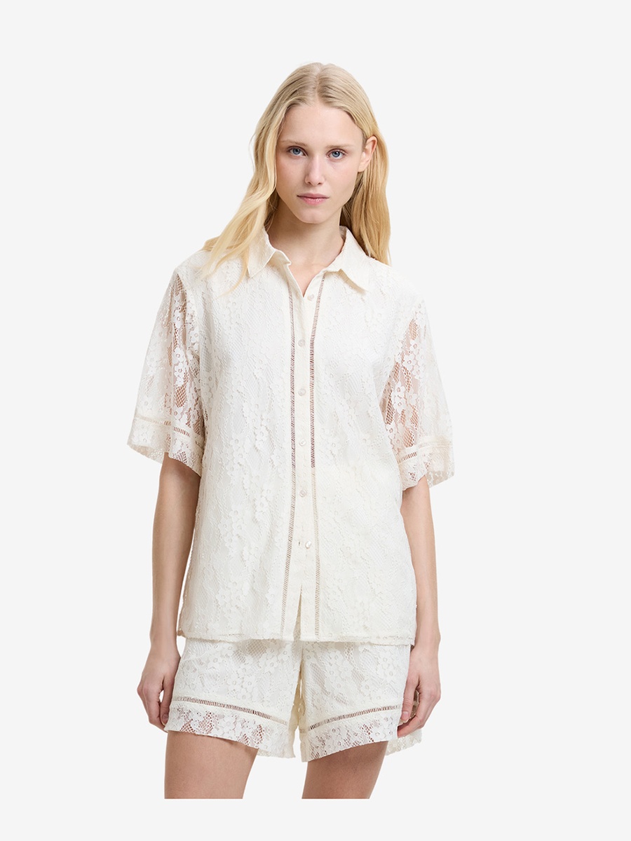 Zoe Lace Button Through Shirt