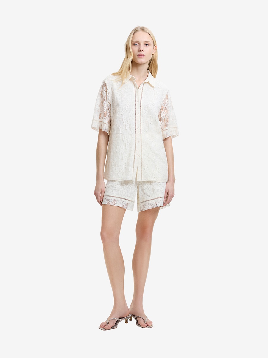 Zoe Lace Button Through Shirt