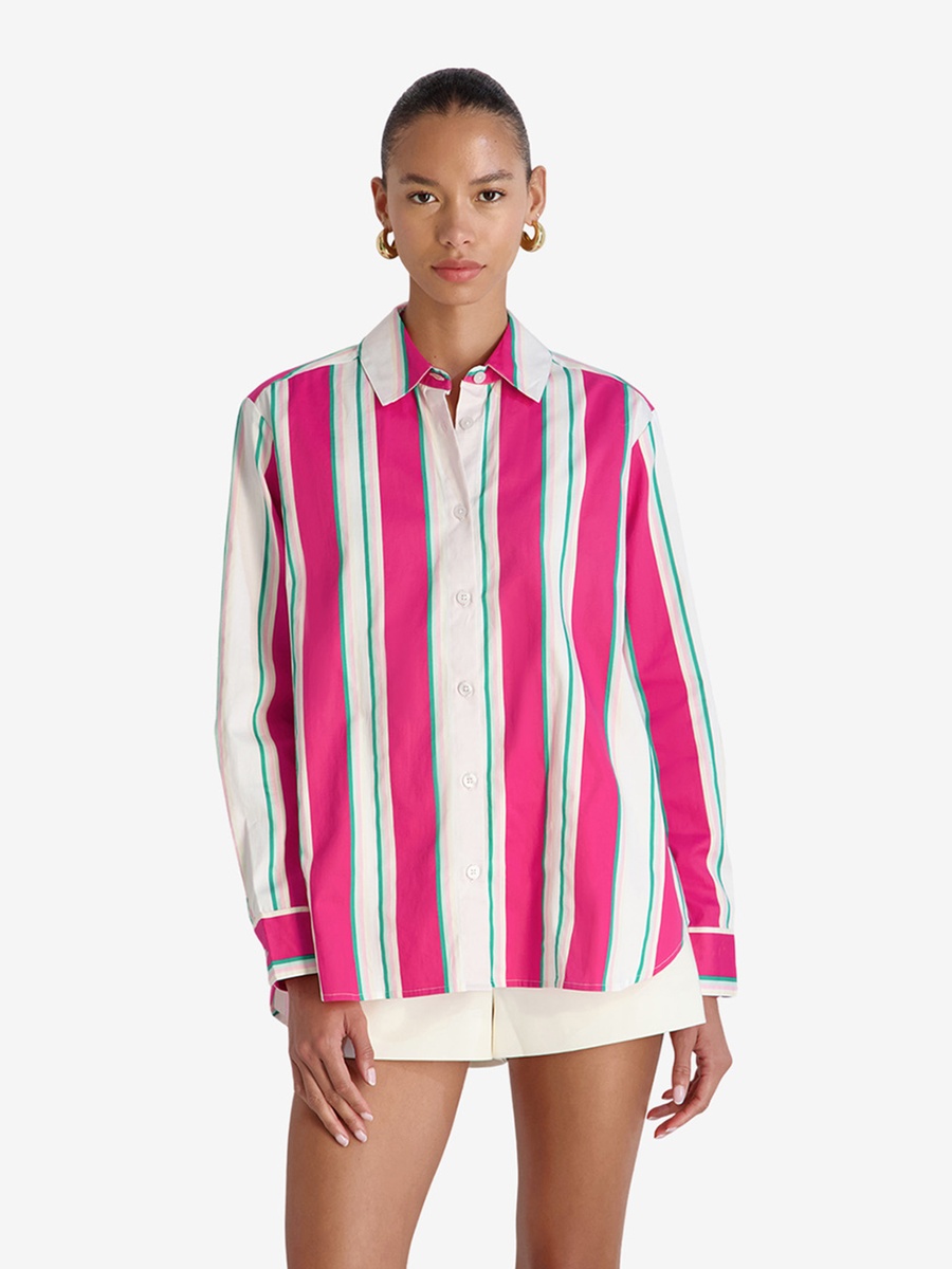 Havana Stripe Alexis Pop Button Down Shirt