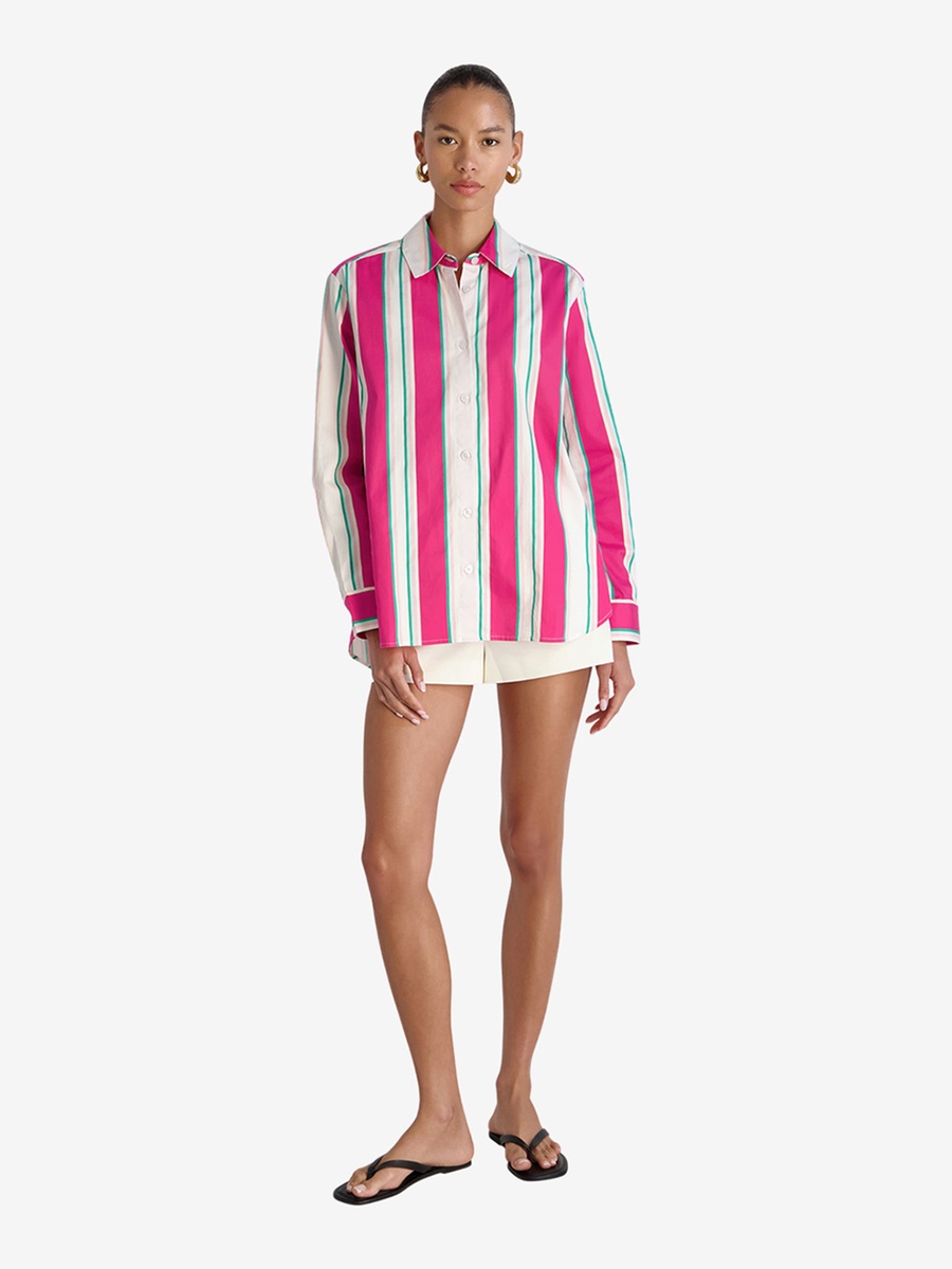 Havana Stripe Alexis Pop Button Down Shirt