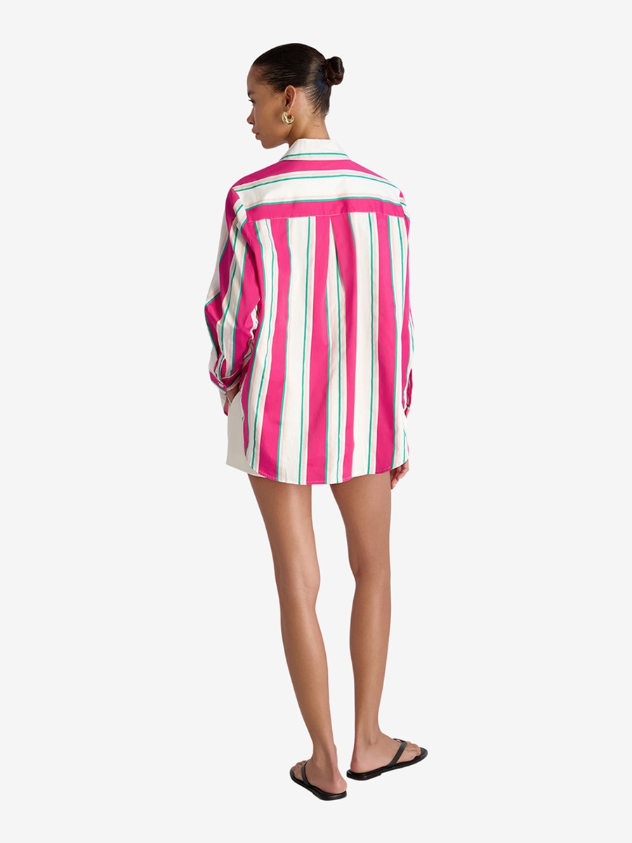 Havana Stripe Alexis Pop Button Down Shirt