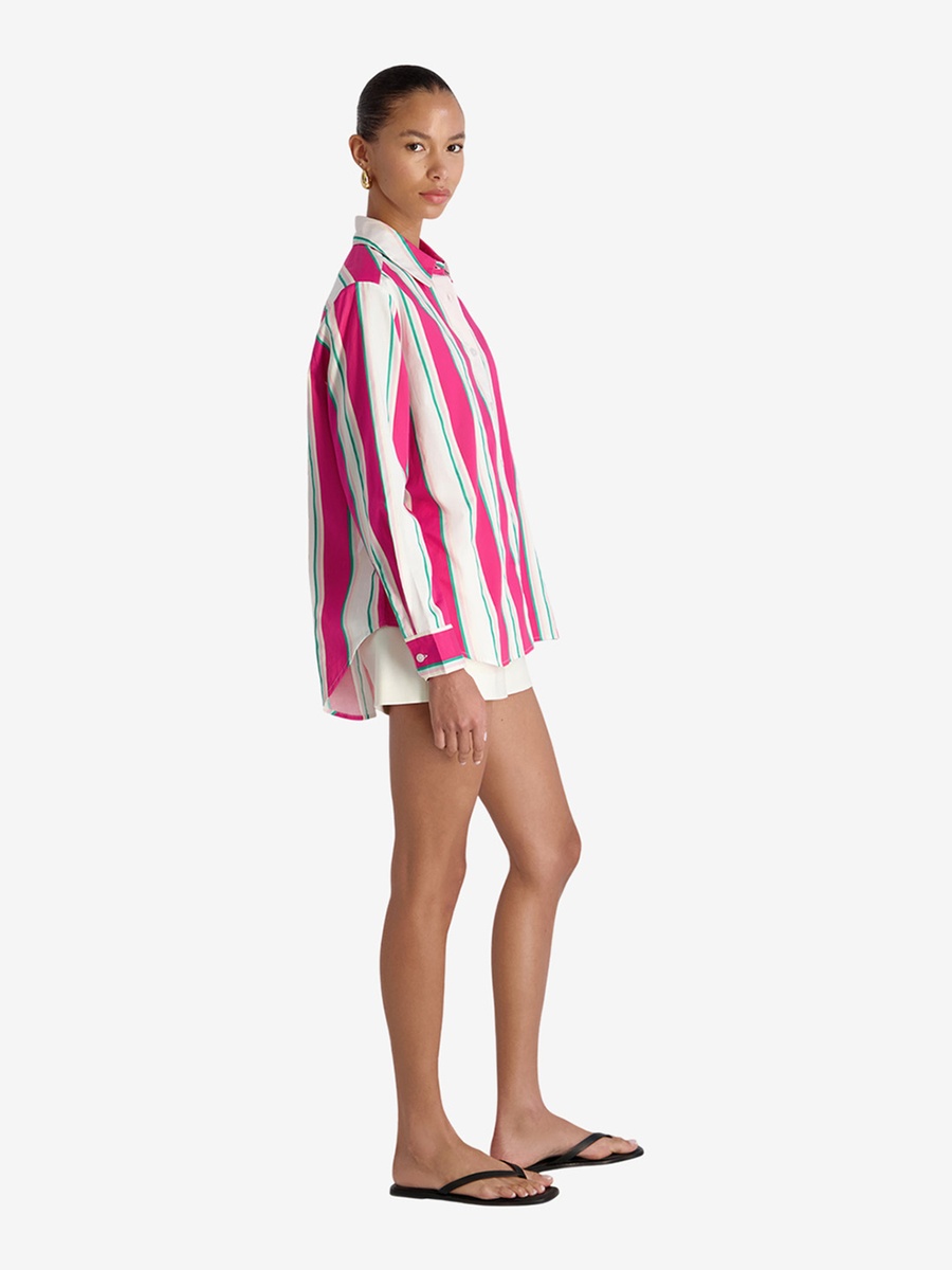 Havana Stripe Alexis Pop Button Down Shirt