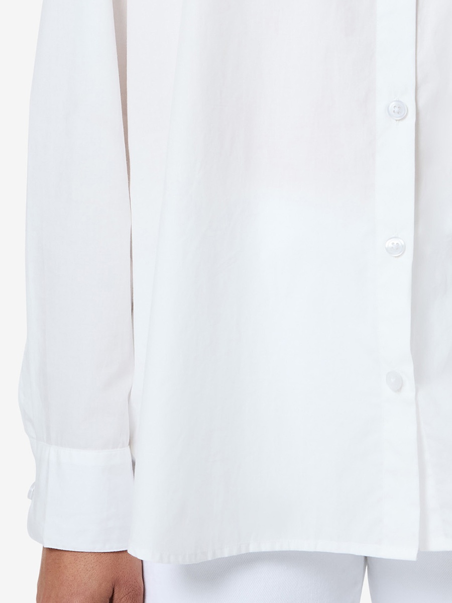 Summer White Rhodes Poplin Button Down Shirt