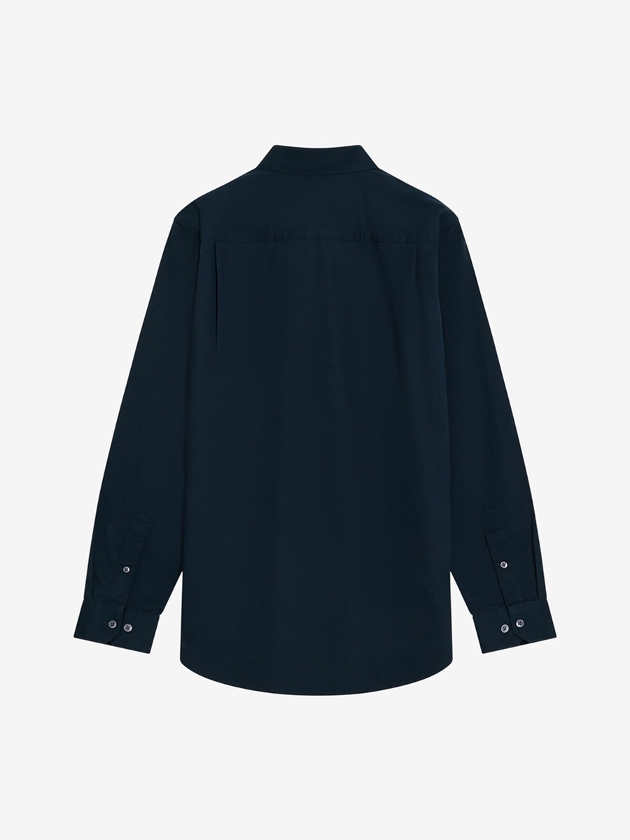 Men Long Sleeve Twill Oxford Shirt