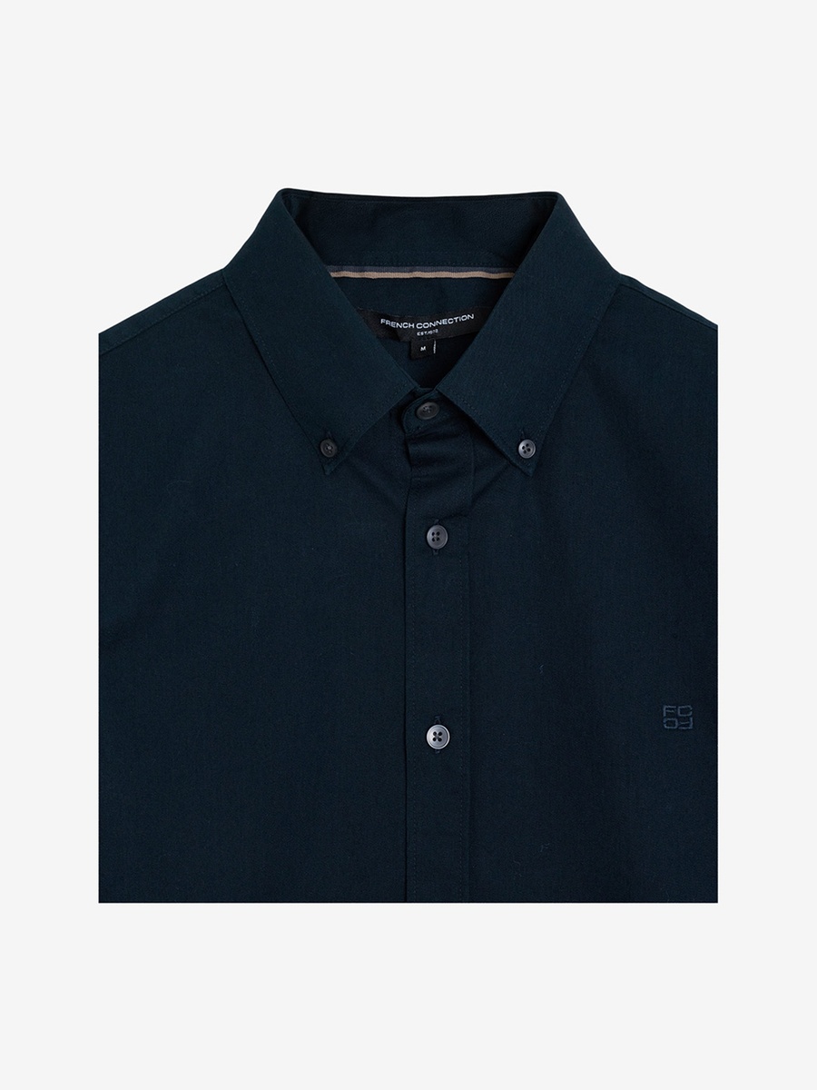 Men Long Sleeve Twill Oxford Shirt