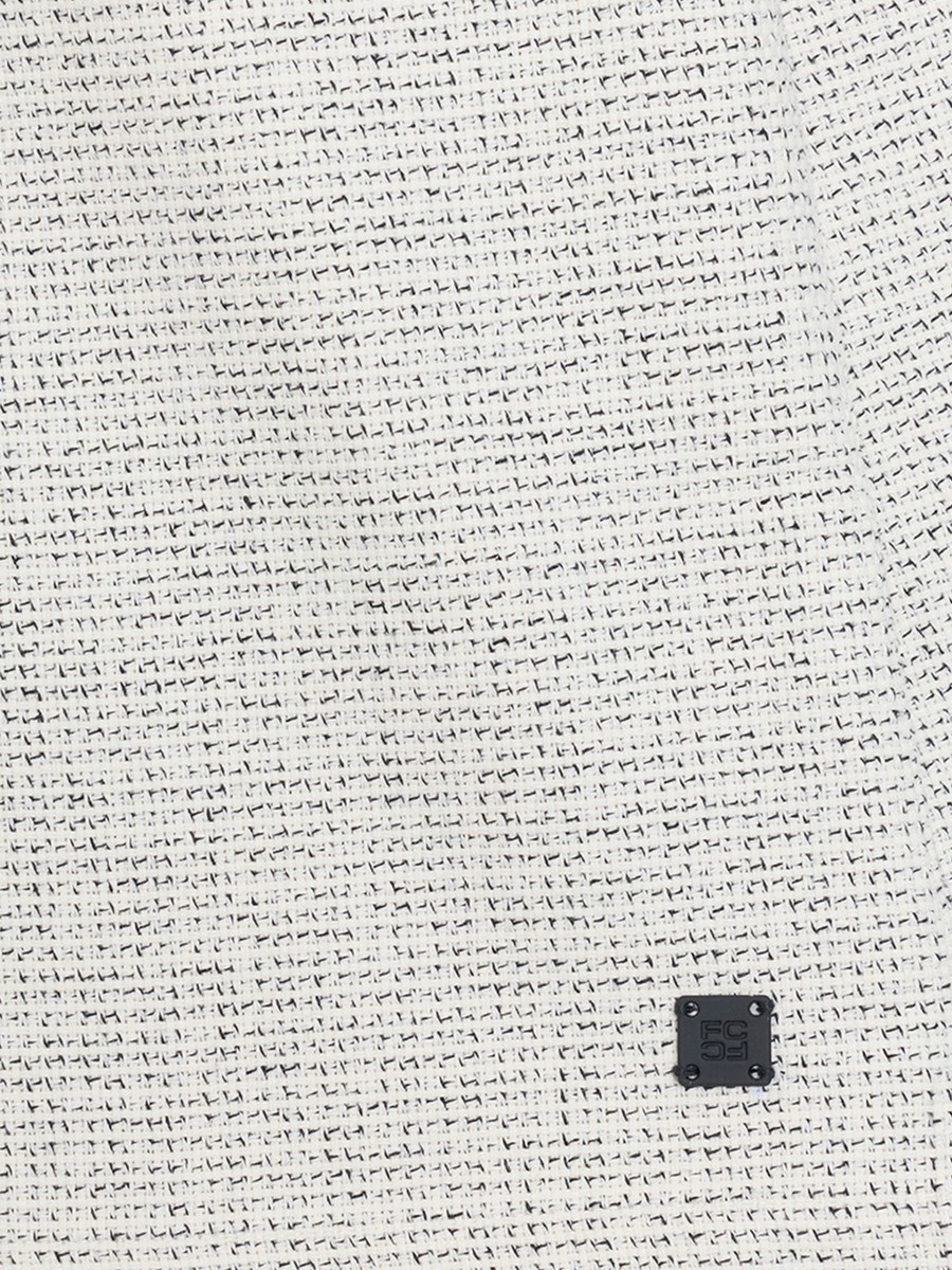 Men Long Sleeve Two Thread Dobby Monochrome Shacket Shirt