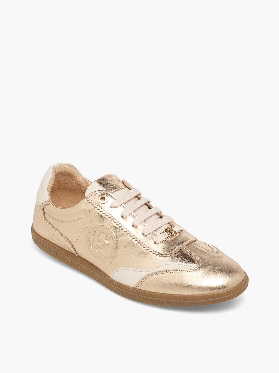 Women Lace-Up Leather Ankle Sneakers