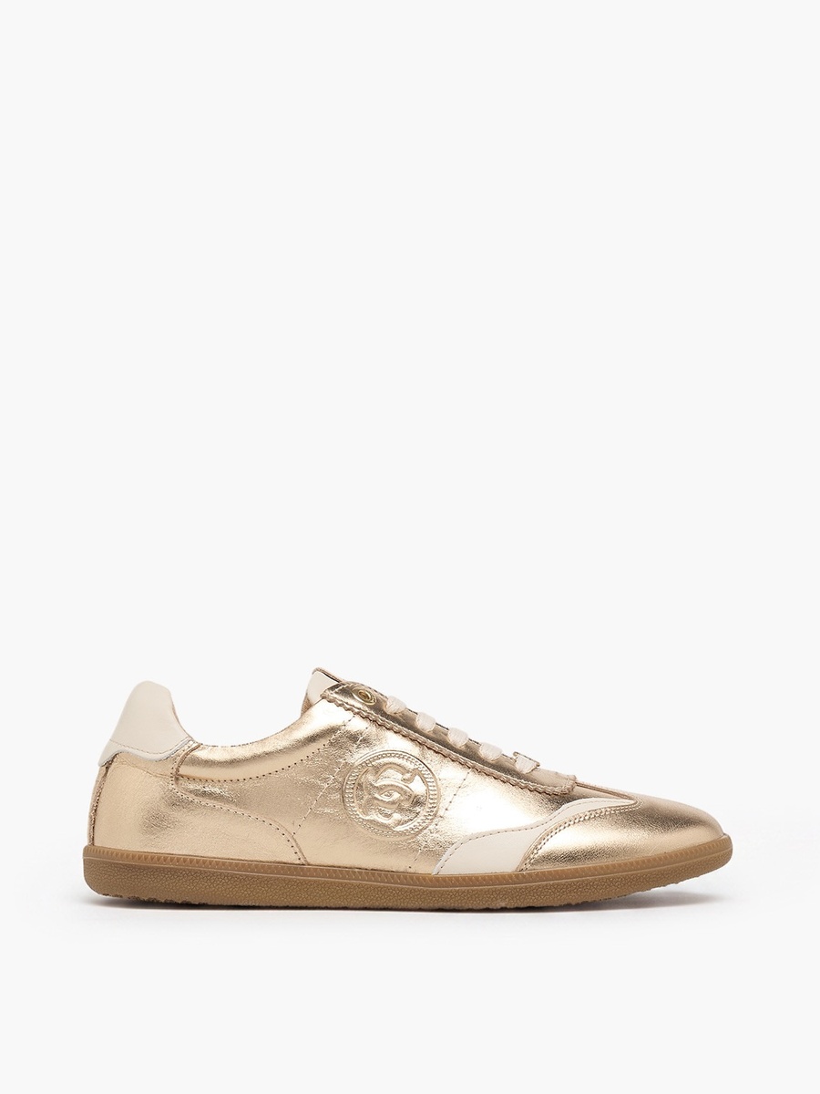 Women Lace-Up Leather Ankle Sneakers