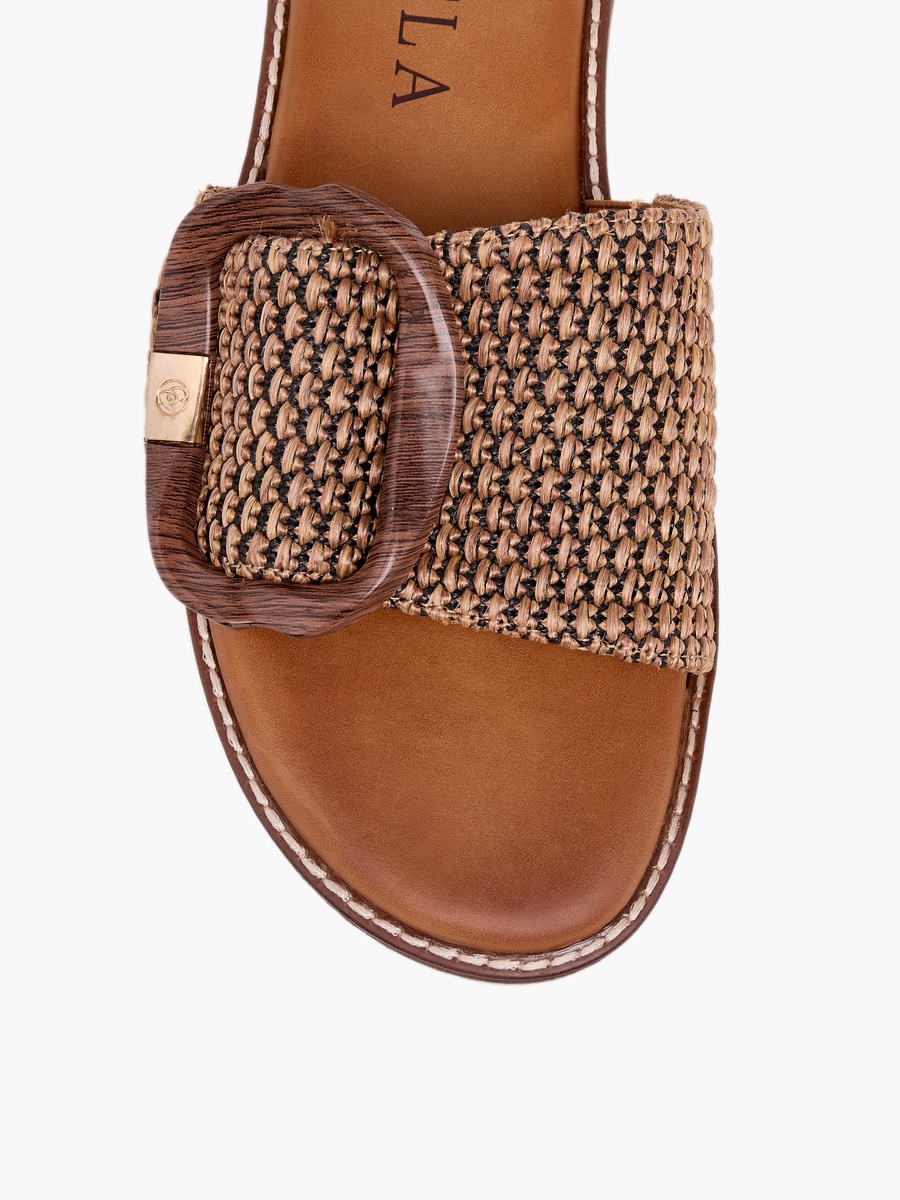 Women Textured Leather Sandals