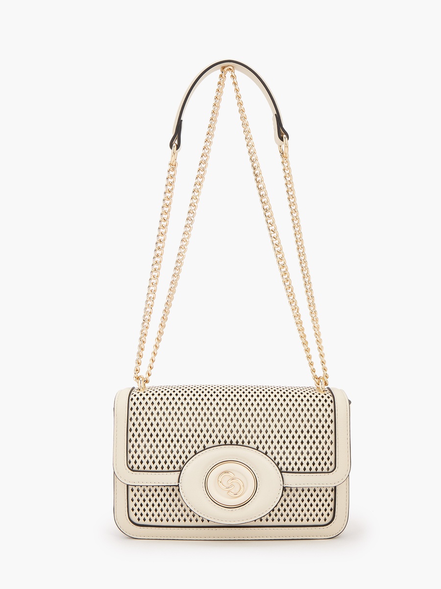Cutout Design Crossbody Bag with Chain Strap
