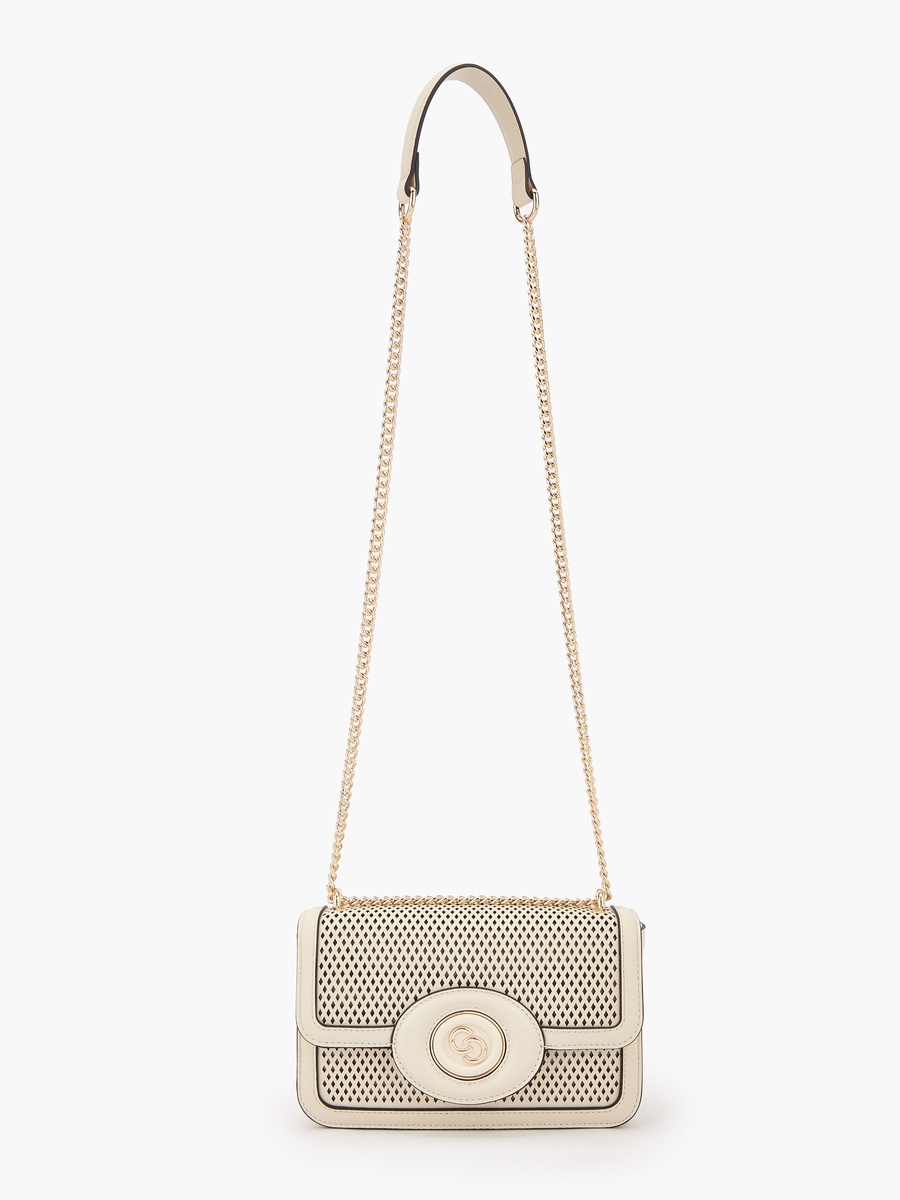 Cutout Design Crossbody Bag with Chain Strap