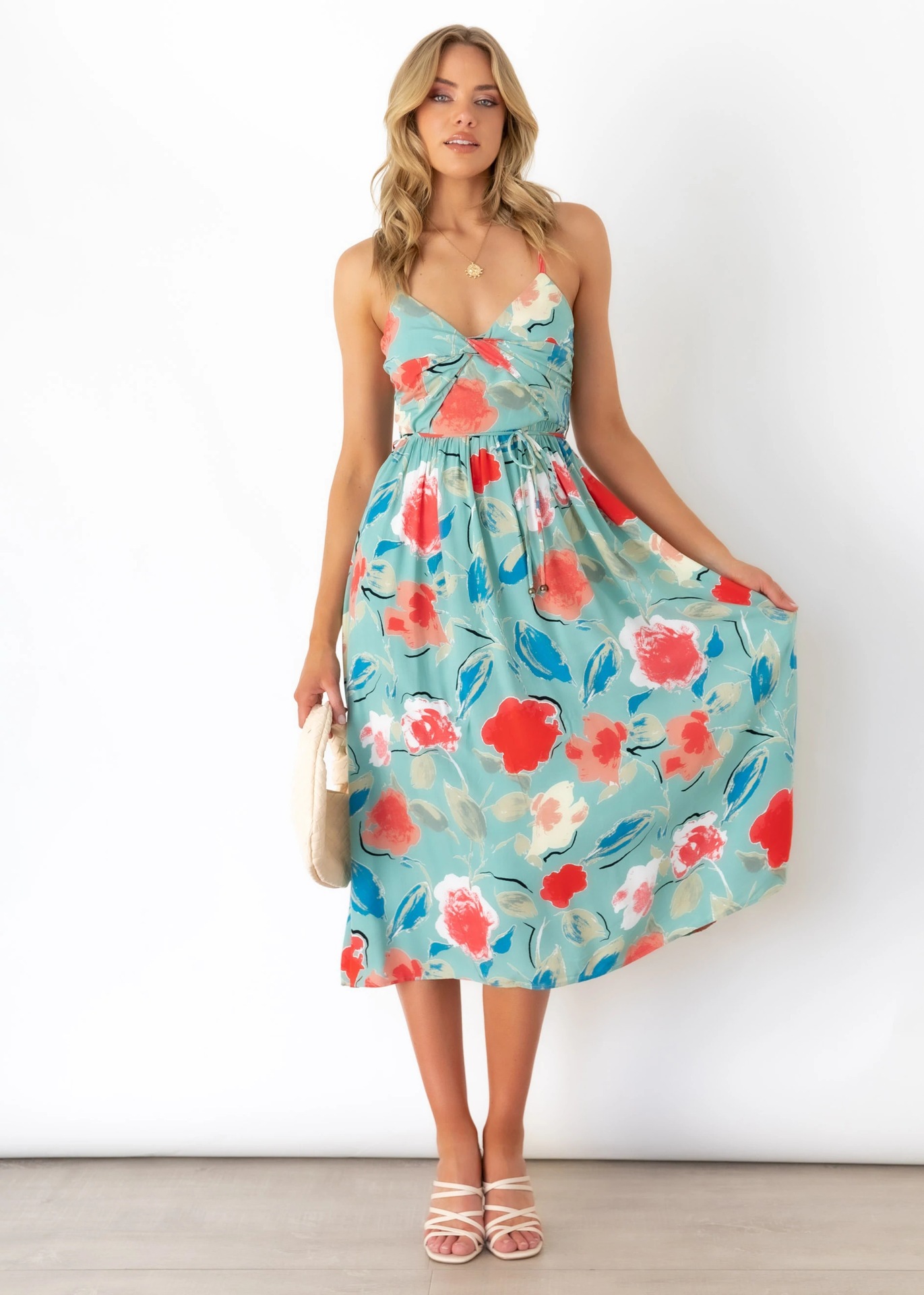 Floral Print Midi Dress