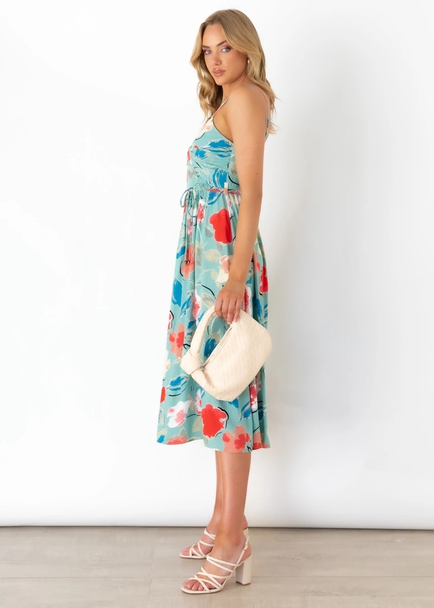 Floral Print Midi Dress