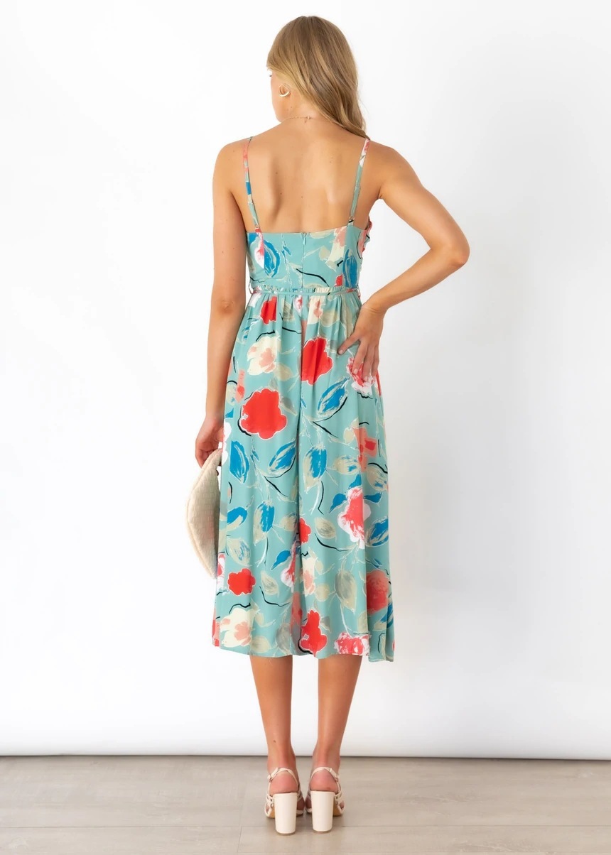 Floral Print Midi Dress