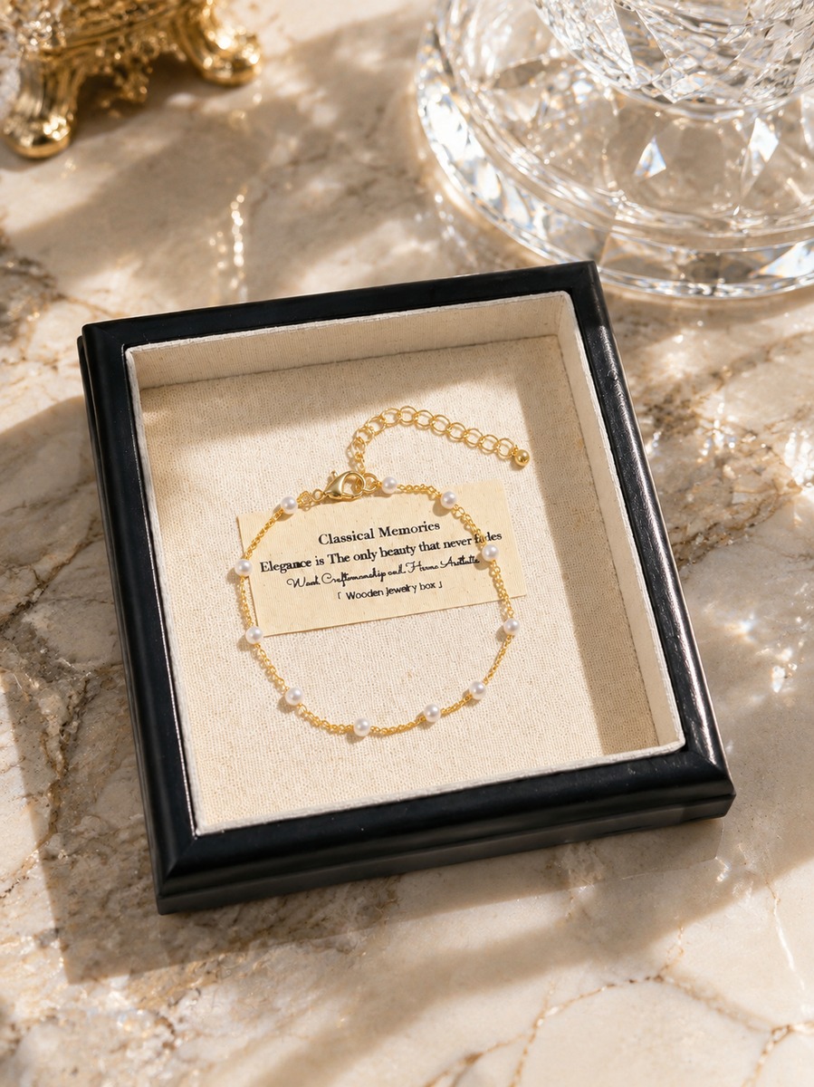 Golden Pearl Elegance Bracelet