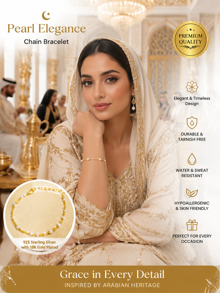 Golden Pearl Elegance Bracelet