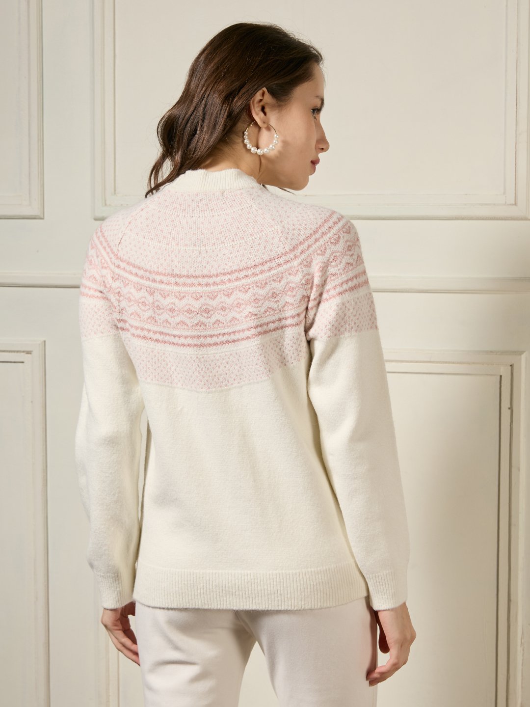 Off-White Fair Isle Knit Jumper