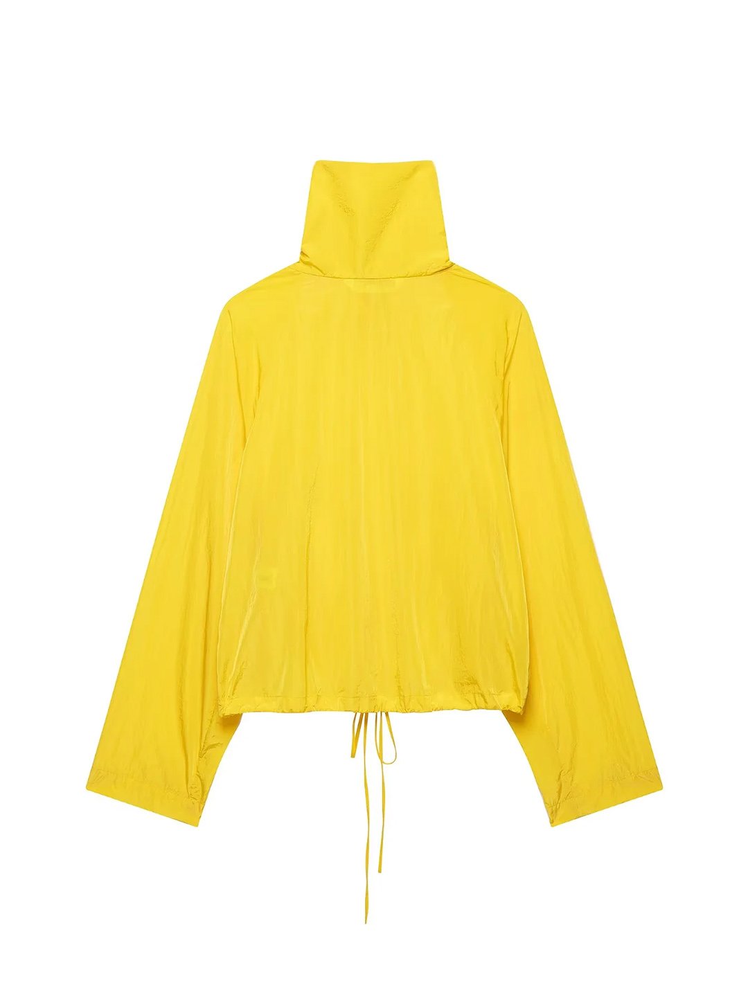 Yellow Solid Regular Windbreaker