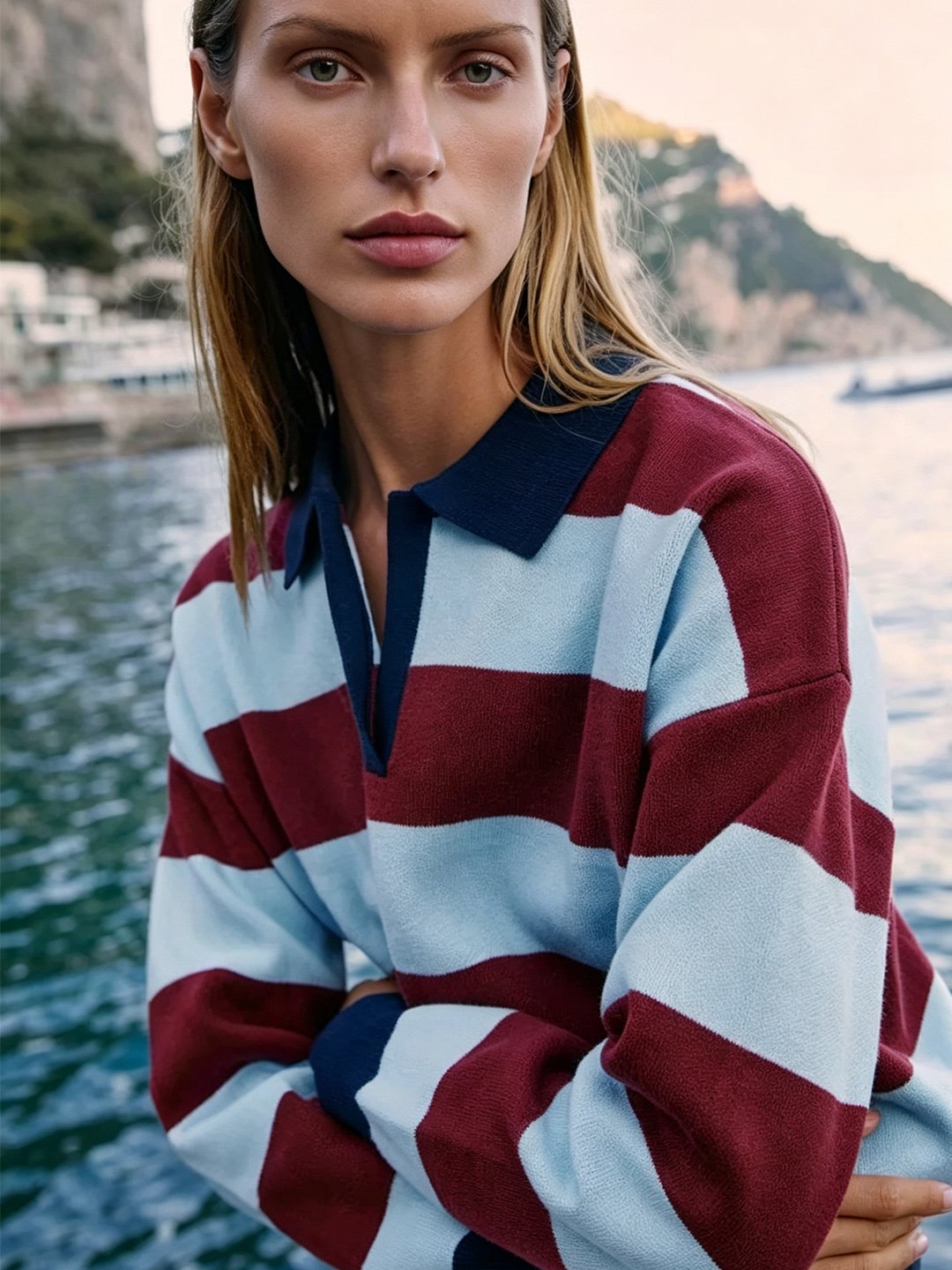 Multi Color Block Sweater