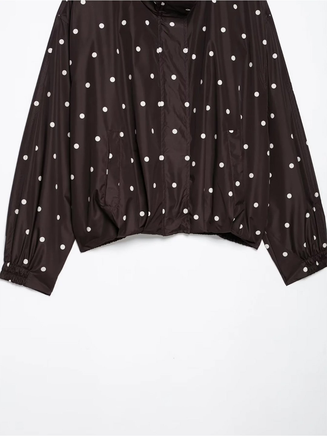 Coffee Brown Printed Regular Windbreaker