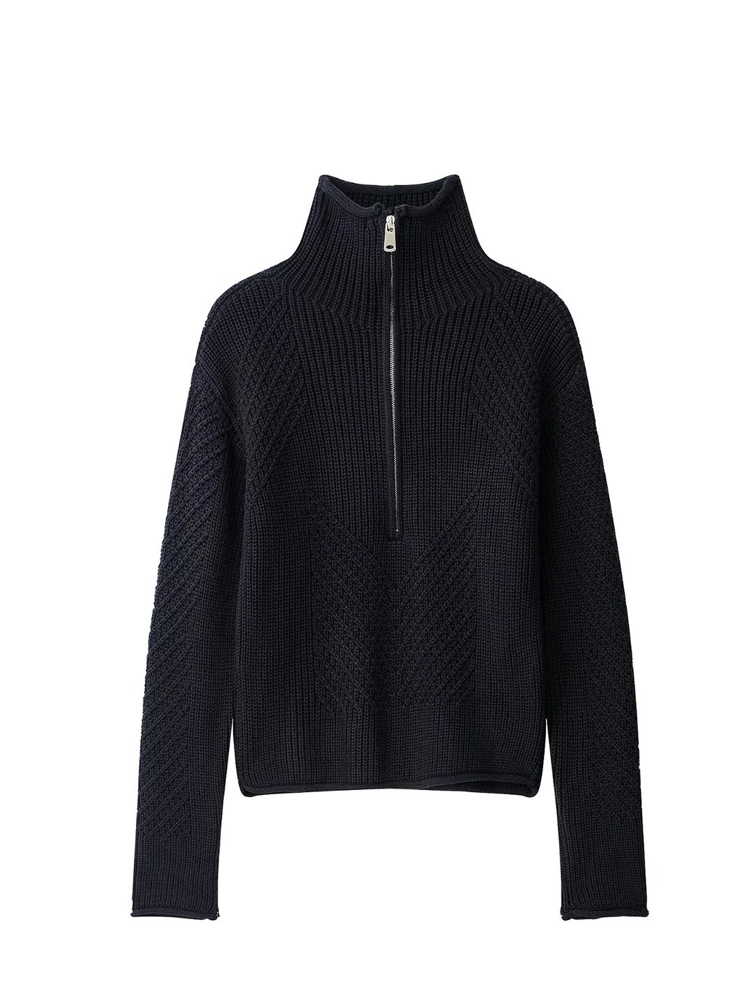 Black Solid Cardigan