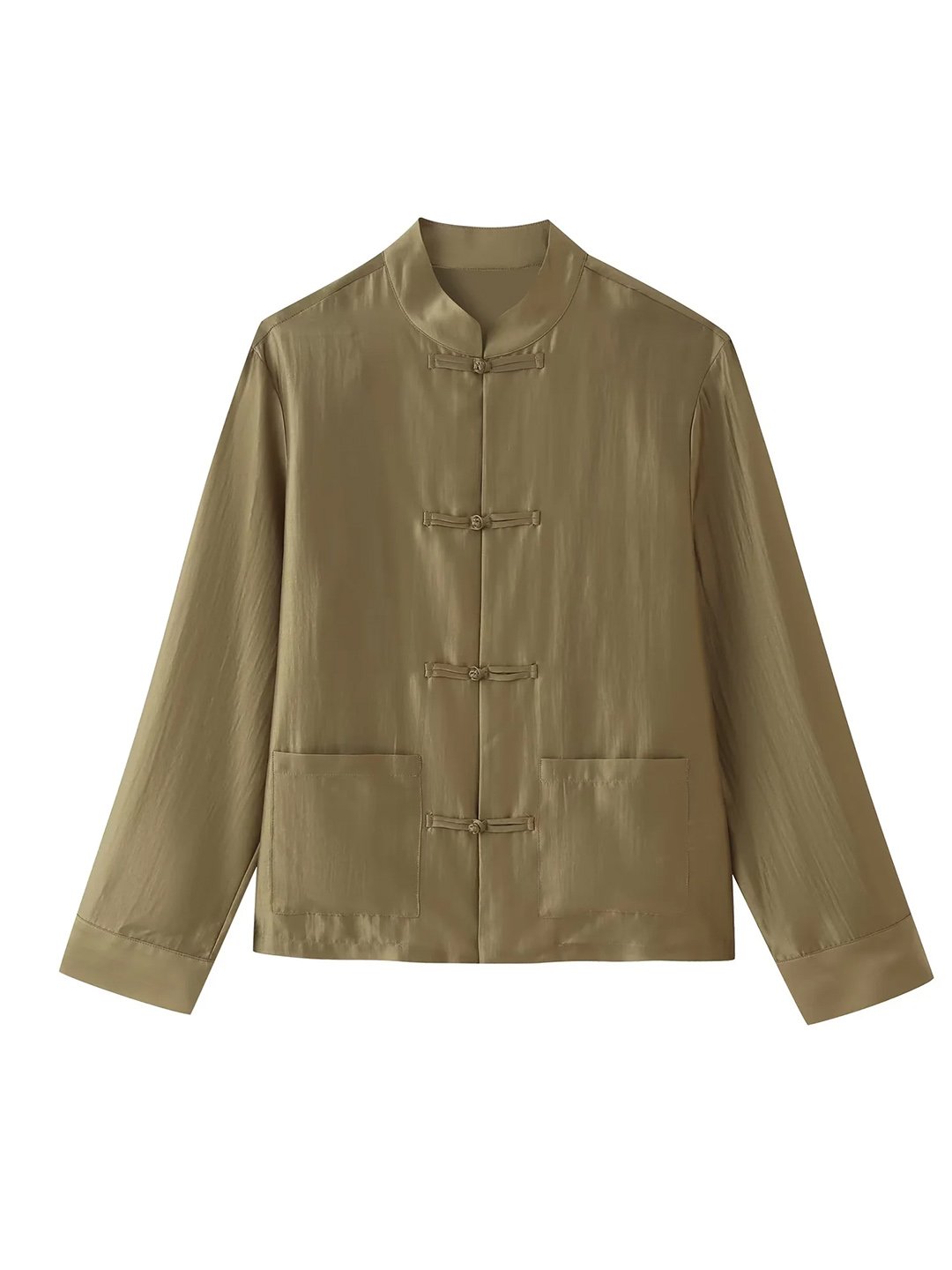 Mustard Solid Long Sleeves Relaxed Shirt