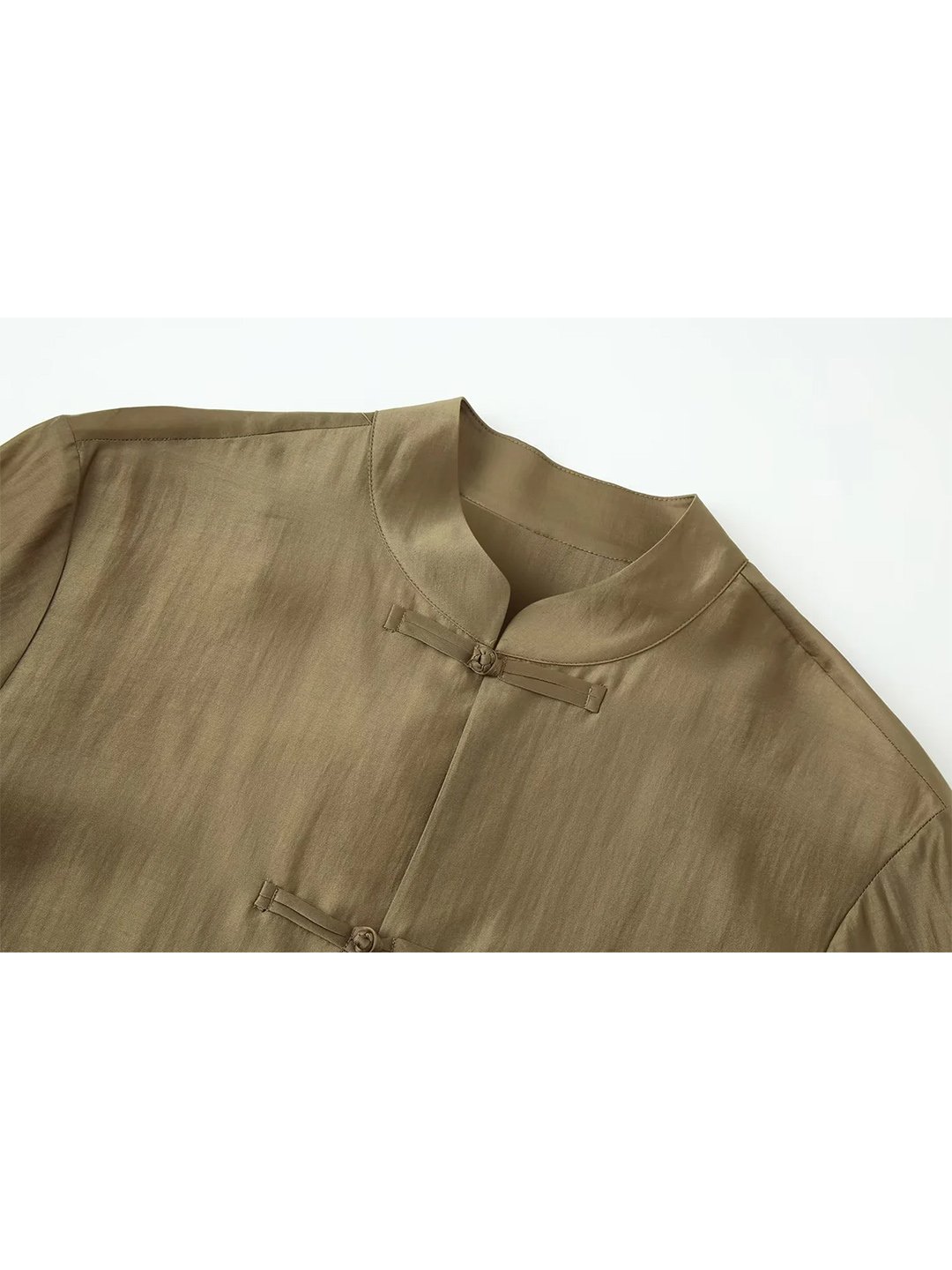 Mustard Solid Long Sleeves Relaxed Shirt