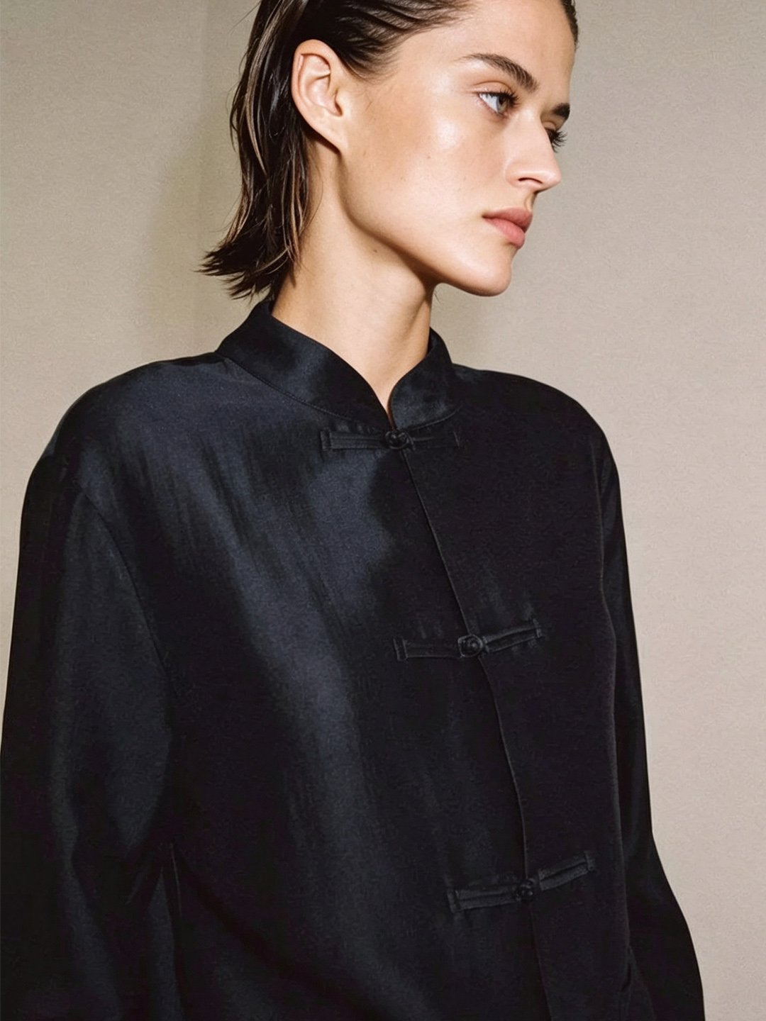 Navy Blue Solid Long Sleeves Regular Shirt